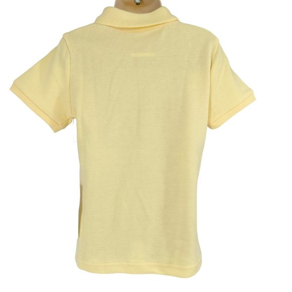 Wonder Nation Girls Uniform Short Sleeve Polo-style Yellow XS Tagless Comfort - Picture 5 of 8